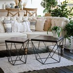 Столик журнальный лофт 66-112 металл и дерево 66-112 - фото 63913