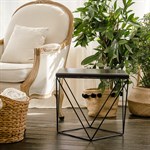 Столик журнальный лофт 66-112 металл и дерево 66-112 - фото 63916