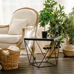 Столик журнальный лофт 66-112 металл и дерево 66-112 - фото 63917