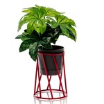 Цветочница на подоконник Лофт 66-605 d=10см цвет красный 66-605 - фото 64281