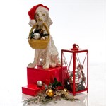 Садовая фигура Спаниель с корзиной F01232 - фото 64680