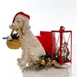 Садовая фигура Спаниель с корзиной F01232 - фото 64681