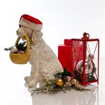 Садовая фигура Спаниель с корзиной F01232 - фото 64682