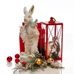 Новогодняя фигура из полистоуна  Заяц