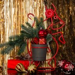 Кованая подставка для цветов бык