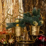 Кованая подставка на подоконник бык