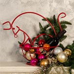 Кованая корзинка бык