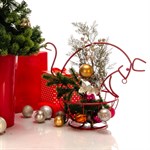 Кованая корзинка декоративная