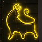 Светящаяся фигура бык