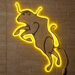 Световая фигура бык