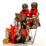 Бронзовая скульптура Мальчик и Девочка US08829 - фото 66390 Бронзовая скульптура Мальчик и Девочка US08829 - фото 66390