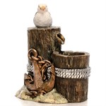 Фонтан с чайкой для сада