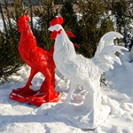Декоративная фигура петух