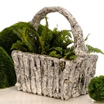 Кашпо для садовых растений Берёзовое лукошко U08584 стеклопластик U08584 - фото 67281