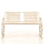 Кованая лавочка для сада