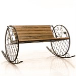 Кованая кресло качалка