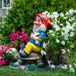 Садовый гном с черепахой