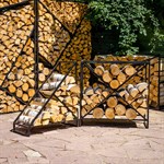 Дровница кованая для дачи 66-913 металлическая 90х94 см 66-913 - фото 69168