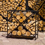 Дровница кованая для дачи 66-913 металлическая 90х94 см 66-913 - фото 69171