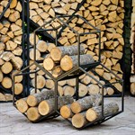 Кованая дровница из металла для дачи 66-917 h=110 см 66-917 - фото 69359