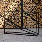 Кованая дровница для дачи 66-908 металл 100х150 см 66-908 - фото 69415