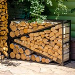 Кованая дровница для дачи 66-908 металл 100х150 см 66-908 - фото 69416