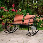 Кованое кресло-качалка