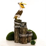 Фонтан для сада пеликан