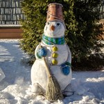 Новогодняя фигура снеговик Новогодняя фигура снеговик