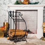 Дровница кованая