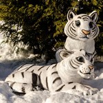 Садовая фигура из стеклопластика Тигренок Садовая фигура из стеклопластика Тигренок