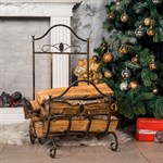 Каминная дровница кованая