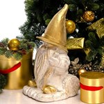 Фигура садово-парковая Гном на пеньке Фигура садово-парковая Гном на пеньке