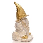 Фигура Гном на пеньке из полистоуна Фигура Гном на пеньке из полистоуна