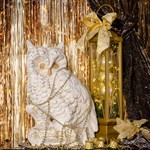 Фигура декоративная Филин F01018-WG цв.белый с золотом h=50 см F01018-WG - фото 71911