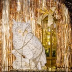 Фигура декоративная Филин F01018-WG цв.белый с золотом h=50 см F01018-WG - фото 71912