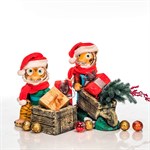 Кашпо из стеклопластика Тигренок с тачкой U09002