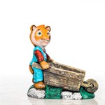 Кашпо Тигренок из стеклопластика  U09002
