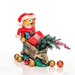 Кашпо Тигренок с тачкой для растений