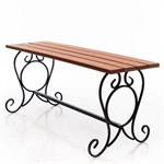 Кованая скамейка для сада