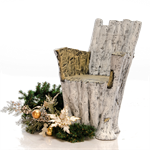 Кресло Берёзовый спил садовое