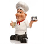 Фигура из стеклопластика Повар с блюдом