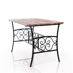 Стол для сада разборный 881-72R металл и дерево 881-72R - фото 73901