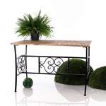 Стол для сада разборный 881-72R металл и дерево 881-72R - фото 73904