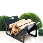 Дровница для сада из металла