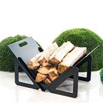 Купить дровницу для камина из металла