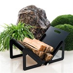 Металлическая дровница для камина