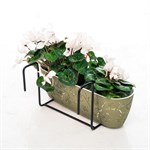 Кованая балконная подставка для цветов