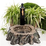 Садовая колонка для воды с поддоном