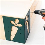 Угловой кронштейн для высоких грядок